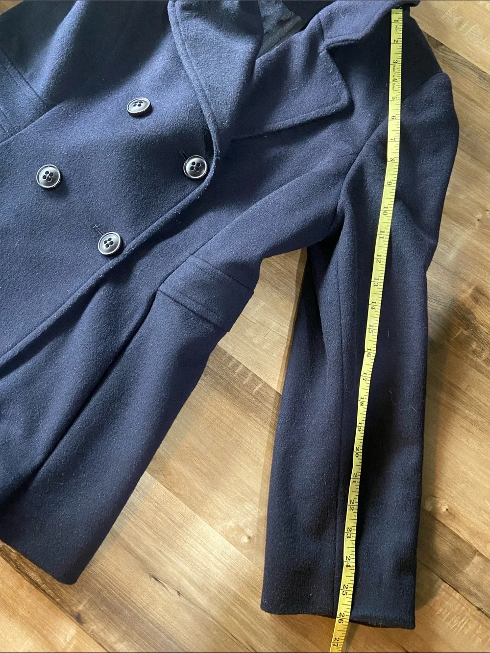 Jonathan Michael Classic Navy Wool Coat - Timeless Tailored Style